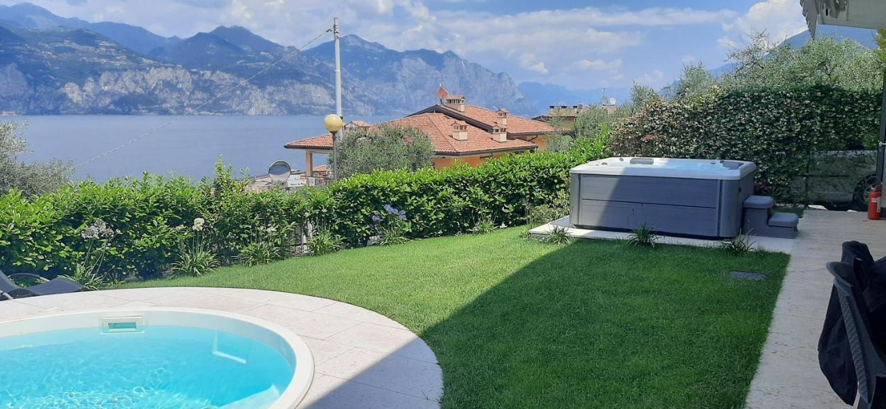 Villa Mimosa-Con Piscina E Vista Lago Brenzone sul Garda Exterior foto