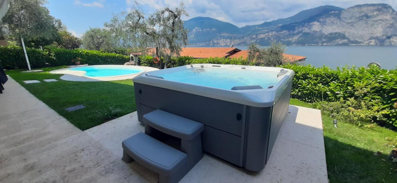 Villa Mimosa-Con Piscina E Vista Lago Brenzone sul Garda Exterior foto